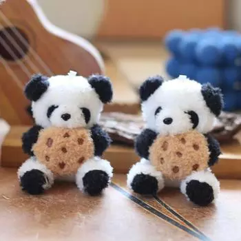 Милые милые печеньки, плюшевые игрушки-подвески в виде панды, куклы, сумки, подвесные украшения, брелок, куклы 12cm