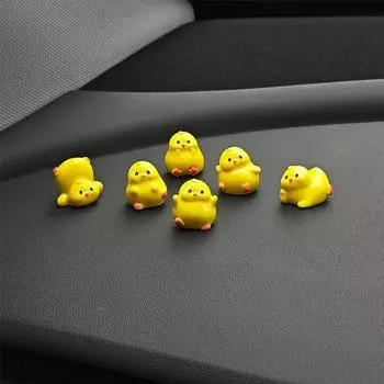 Милые мини-цыплята, аксессуары для приборной панели автомобиля, забавные цыплята, зеркало заднего вида автомобиля, украшения для интерьера, волшебный сад, подарки для дома и автомобиля