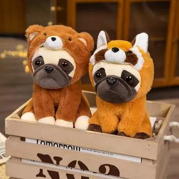 Милые мягкие игрушки для собак, плюшевые шарпеи, мопсы, милые щенки, игрушки для домашних животных, плюшевые игрушки для мальчиков и девочек, подарки на день рождения и Рождество 22cm