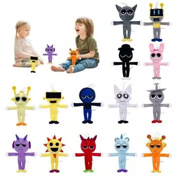 Милые мягкие игрушки, плюшевые игровые персонажи, куклы для фанатов и друзей, красочные мягкие игрушки с героями мультфильмов