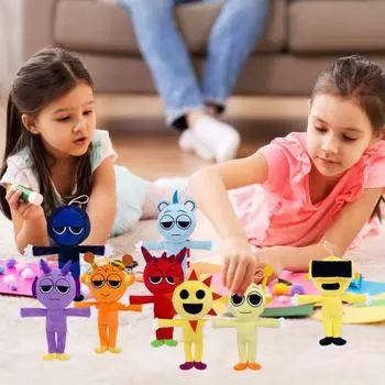 Милые мягкие игрушки, плюшевые игровые персонажи, куклы для фанатов и друзей, красочные розовый