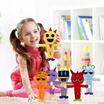 Милые мягкие игрушки, плюшевые игровые персонажи, куклы для фанатов и друзей, красочные мягкие игрушки с героями мультфильмов