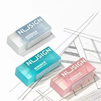 Милые мягкие ластики Прозрачный ластик Ins Simplicity Однотонный ластик Протирать ластик Милые канцелярские принадлежности для студентов 1PC