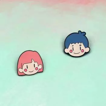 Милые мультяшные броши для девочек и мальчиков, металлические декоративные булавки, школьная сумка-карандаш, украшение для школьного ранца, подарок для детей