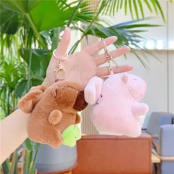 Милые мультяшные плюшевые крылья капибара брелок кавайная сумка подвеска подвесные украшения аксессуары мягкая игрушка кукла брелок подарки