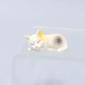 Милые мультяшные украшения для аквариума с кошкой, симпатичная искусственная фигурка кошки, монитор, край стола, креативные украшения