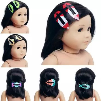 Милые мультяшные заколки для волос для девочек-кукол, мечтательная креативная прическа своими руками для детей, аксессуары для волос, 1 пара