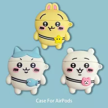 Милые мультяшные животные куклы чехлы для AirPods Pro 2 защитный чехол для наушников Airpods Pro 1 2 3 Bluetooth наушники зарядное устройство For Airpods 1 2 синий