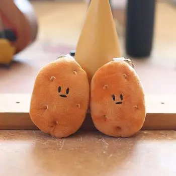 Милые мультяшные животные, плюшевые игрушки для кукол, брелок, школьная сумка, подвеска, украшения, аксессуары 1pcs