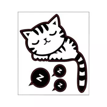 Милые наклейки на стену с изображением кота, сделай сам, забавная наклейка для спальни