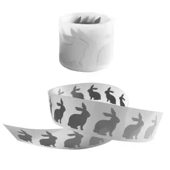 Милые нашивки с кроликом, светоотражающие ленты, теплопередающие парчи, Ropa Diy, наклейки на одежду, нашивки для рюкзака, хорошо видимая нашивка 3x100cm