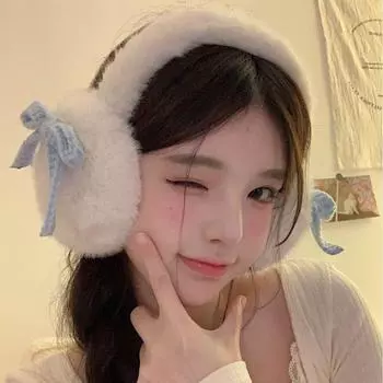 Милые наушники-бабочки с защитой от холода, женские наушники, теплые зимние наушники-вкладыши, подарки