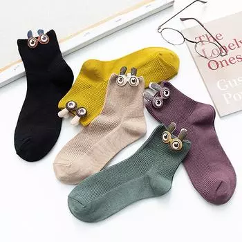 Милые носки сохранят ваши ноги в тепле для тренировок, мужские носки-тапочки с плетением, японская мода, однотонные шерстяные носки, осенние спортивные чулки One Size разноцветный