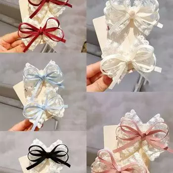 Милые новые заколки для волос в стиле преппи для девочек-подростков чёрный