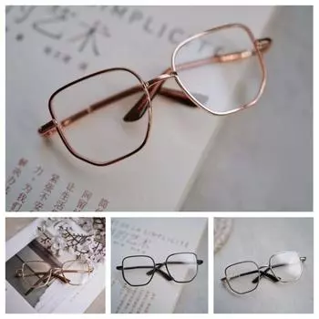 Милые очки для куклы Preppy из хлопка, мягкие очки для куклы из хлопка, очки для плюшевой куклы Idol OB11 серебряный