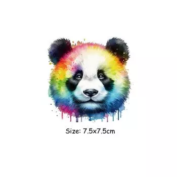 Милые панды, термонаклейки, легко печатать, наклейки на футболки, одежду, термоаппликации, самодельные накладки Ropa, термопереносные наклейки