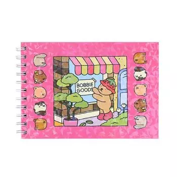 Милые персонажи-животные Книжка-раскраска Детская книжка-раскраска Тема животных Книга для граффити Раскраска Bobbie Goods розы красного