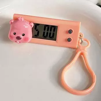 Милые петлевые подвесные цифровые электронные часы рюкзак брелок сумка кулон многофункциональные электронные часы мини-часы таймер подарок