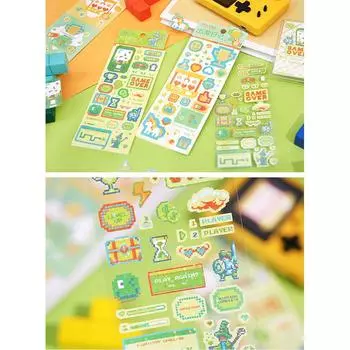 Милые пиксельные конфеты серии декоративные наклейки планировщик журнал коллаж DIY идол карта материал наклейка кавайные корейские канцелярские принадлежности