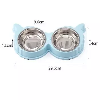 Милые пластиковые миски для еды и воды для кошек, миски для собак, кормушки и поилки, миски для еды, вещи для дома, товары для животных зелёный
