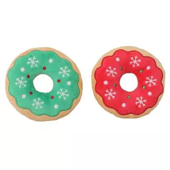 Милые плюшевые игрушки для домашних животных из рождественской серии, игрушки для собак, пищащие жевательные игрушки, мультяшный пряничный человечек, Санта-Клаус, игрушки для домашних животных, товары для животных A2