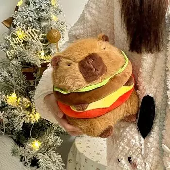 Милые плюшевые игрушки Капибара, косплей, гамбургская игрушка, мягкие игрушки, кукла, подушка, подарок на день рождения Капибара