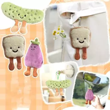 Милые плюшевые игрушки, мультяшные куклы из овощей, украшения для дома, детские подарки One Size