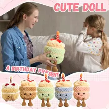 Милые плюшевые игрушки Мультяшные куклы Украшения для дома Детские подарки One Size