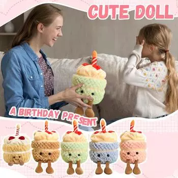 Милые плюшевые игрушки Мультяшные куклы Украшения для дома Детские подарки One Size хаки