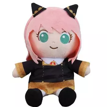 Милые плюшевые игрушки Spy X Family, милые мягкие плюшевые игрушки Anya Forger, подушки-химеры, куклы для детей, подарки на день рождения, Рождество чёрный