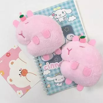 Милые плюшевые куклы-капибары, подвеска, нежные мягкие куклы, брелок, мультяшный рюкзак, украшения, аксессуары, подарки ONESIZE