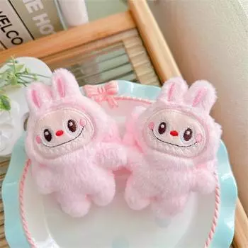 Милые плюшевые куклы Лабубу, моющая повязка на запястье, микрофибра, мягкая повязка для умывания, браслет, водопоглощающая повязка на запястье для умывания лица, повязка на запястье от пота, подарки