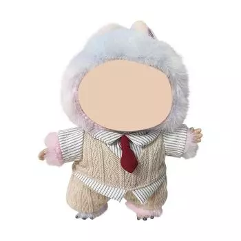 Милые плюшевые кукольные аксессуары для одежды Плюшевая кукла Подходящие подарки Мультяшная детская кукла Кукольная одежда One Size кофейный
