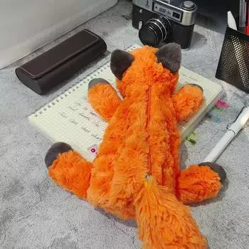 Милые плюшевые лесные животные пеналы креативные кавайные лисы канцелярские сумки для хранения для детей отличный подарок пенал