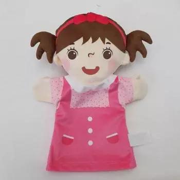 Милые плюшевые перчатки с хлопковым наполнителем, ручная кукла-марионетка, креативная ролевая игра, реквизит для рассказывания историй, подарок для детей фиолетовый