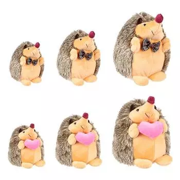 Милые подарки на День святого Валентина Подушка Ежик Пара Кукла Плюшевые игрушки Мягкие хлопковые куклы Мягкая игрушка 17cm-Hedgehog Bow