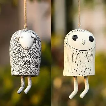 Милые поделки из смолы в виде домашних животных, подвески для улицы, подарки, сельский сад, подвески из смолы в виде животных, украшения для двора в сельской местности