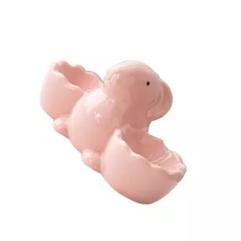 Милые подставки для яиц в форме кролика, безопасный держатель для вареных яиц, кухонный аксессуар, идеально подходящий для добавления веселья во время завтрака розовый