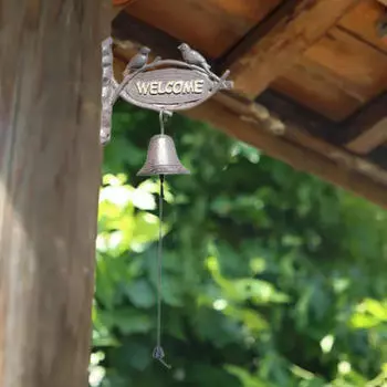Милые птицы, вручную трясущиеся дверной звонок, настенный обеденный колокольчик в винтажном стиле, прочный