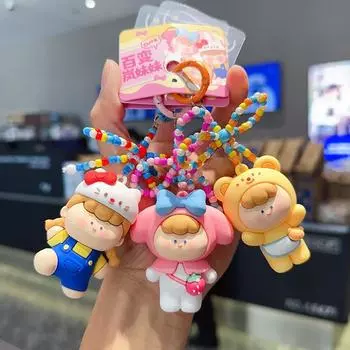 Милые разнообразные ремни для сотовых телефонов Arashi Girl, подвески, аксессуары, брелок для ключей, женская мультяшная телефонная цепочка синий