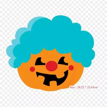 Милые развлечения Хэллоуин Клипарт Хэллоуин Тыквы Джек О Утюг на теплообмене Печать Виниловые патчи Наклейка для одежды DIY Аппликации Моющиеся пластыри