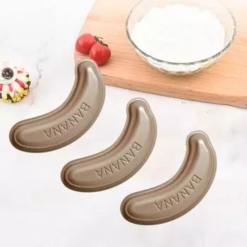 Милые реалистичные кондитерские инструменты, моющиеся формы в форме банана, форма для выпечки десертов, принадлежности для выпечки, противень для выпечки 15cm