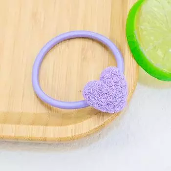 Милые резинки для волос для девочек, эластичные, с сердечками, повязки для волос, держатели для хвостиков, детские повязки для волос с цветочным принтом, скранчи, женские аксессуары для волос