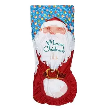 Милые рождественские чехлы для стульев в столовой, эластичные съемные моющиеся чехлы для сидений стульев, украшения для праздничной вечеринки One Size