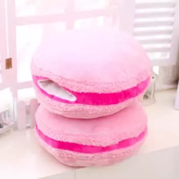 Милые сэндвичи-печенья-макароны, плюшевые подушки, грелки для рук, мягкие подушки-бисквиты, игрушки, подарки для детей, домашний декор 35x35cm