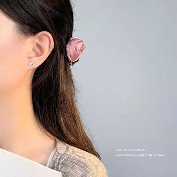 Милые серьги-бантики с бриллиантами для женщин, небольшой подарочный сережек Niche Design