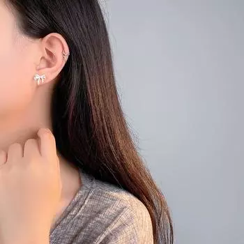 Милые серьги-бантики Sweet Little Fresh Princess Универсальные новые серьги