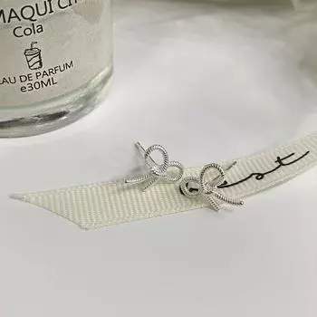 Милые серьги-бантики в виде бечевки с маленькими милыми серьгами Модные простые серьги для женщин