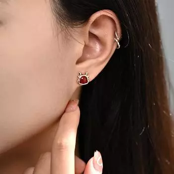 Милые серьги-драконы, благоприятные для года зодиака, новые серьги в китайском стиле
