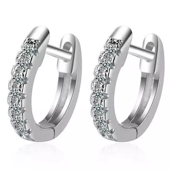 Милые серьги-гвоздики с пряжкой из блестящего циркония, 1 пара, для женщин, винтажные свадебные украшения, стильный и элегантный модный подарок для девушки золотой